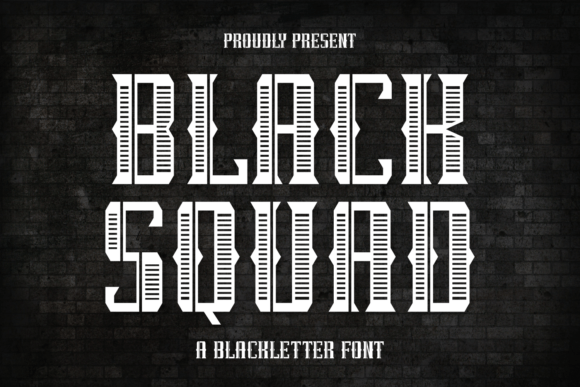 Black Squad: A Bold Typeface for Edgy, Modern Branding