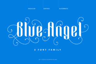 Blue Angel Font: Bold Blackletter with a Modern Twist