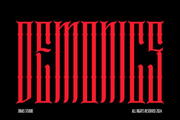 Demonics: The Blackletter Typeface for Bold Horror Design