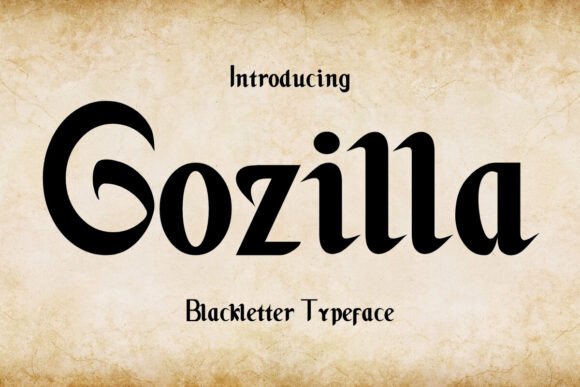 Gozilla: A Bold Blackletter for Modern Creative Projects