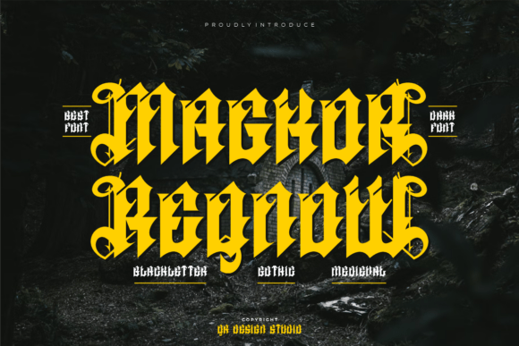 Magkor Reqnow: The Bold Blackletter Font for Modern Projects
