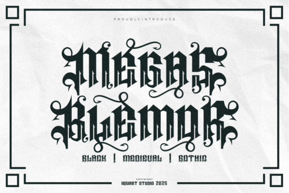 Megas Blemor: Unleashing Bold Gothic Character