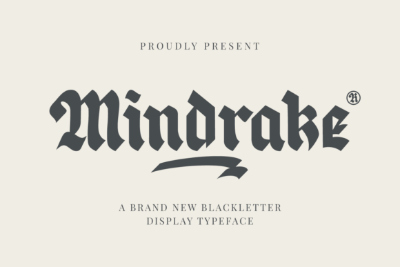 Mindrake: The Modern Blackletter for Bold Branding