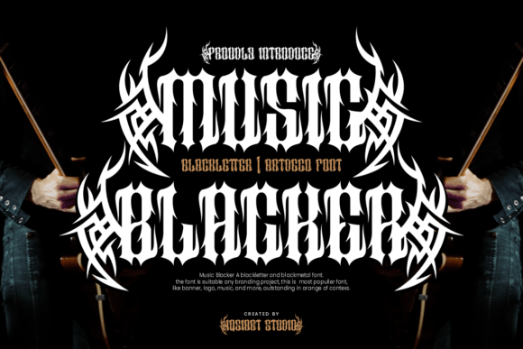 Music Blacker: Unleashing a Bold Gothic Typeface