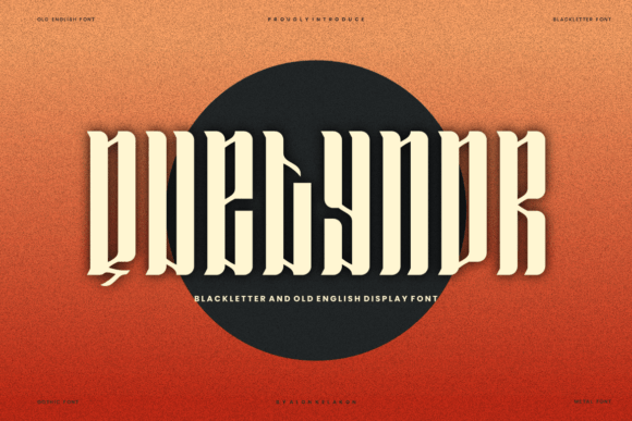 Quetynor: The Blackletter Font with a Modern Twist
