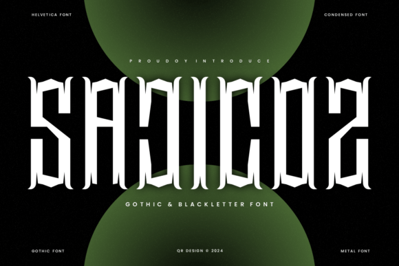 Sajicoz: A Gothic Display Font for Bold Branding