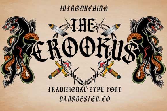 The Crookus: Bold Blackletter for Modern Design