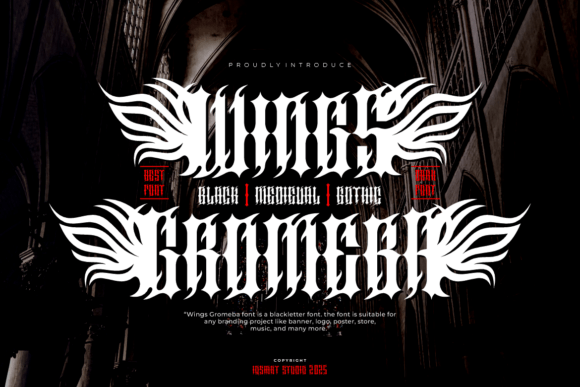 Wings Gromeba: Unleashing Gothic Intensity in Your Designs